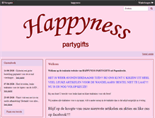 Tablet Screenshot of happyness-partygifts.nl